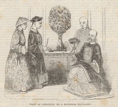 Ceremónia látogatása egy kiváló mandarinnál alkotó: English School