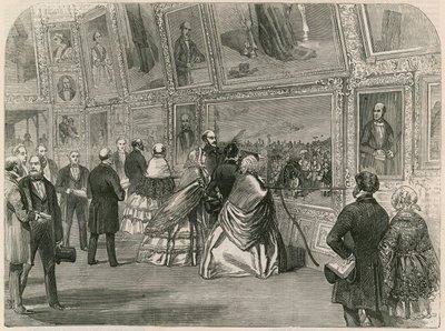 Őfelsége, Albert herceg és Portugália királynője látogatása a Királyi Akadémián alkotó: English School