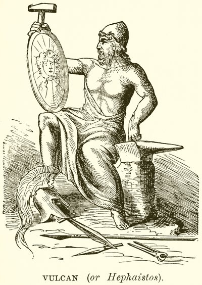 Vulkán (vagy Hephaistos) alkotó: English School