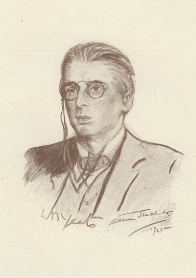 W B Yeats, ír költő alkotó: English School