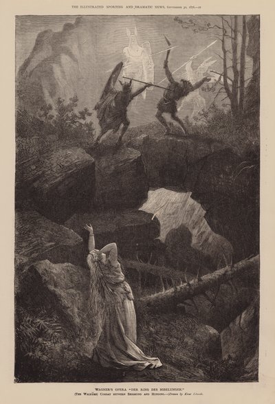 Wagner "Der Ring Des Nibelungen" című operája (metszet) alkotó: English School