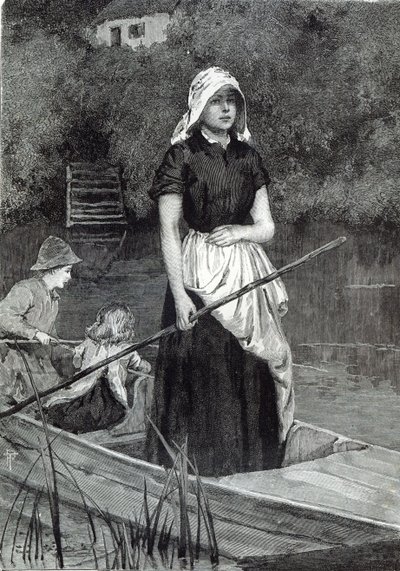 Várjuk atyát, a Szabadidő órából, 1888 alkotó: English School