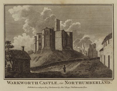 Warkworth kastély, Northumberlandben (metszet) alkotó: English School