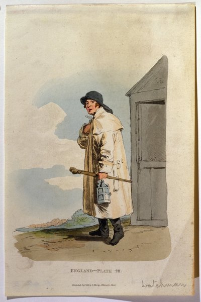 Watchman, 1813 (akvatinta) alkotó: English School