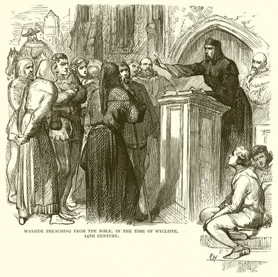 Útszéli prédikáció a Bibliából, Wycliffe idejében, 14. század alkotó: English School