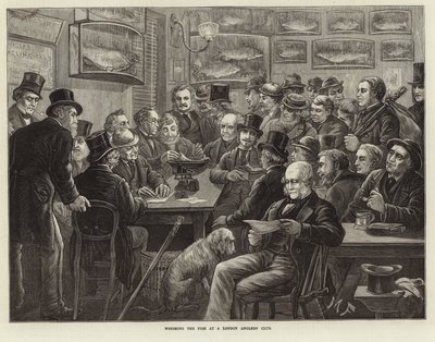 A halak mérlegelése egy londoni horgászklubban alkotó: English School