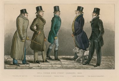 Jól ismert Bond Street nyugágyak, 1820 alkotó: English School