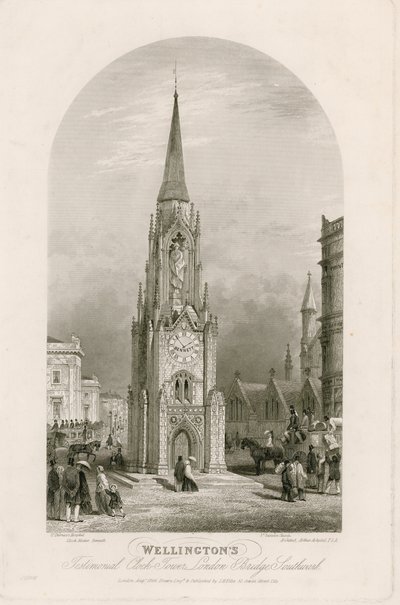 Wellingtons Testimonial Clock Tower, London Bridge, Southwark alkotó: English School