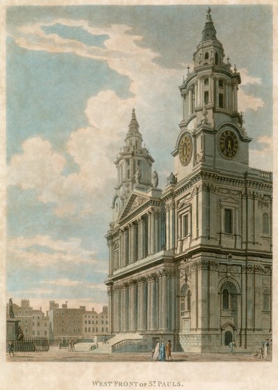 A londoni St Pauls Cathedral nyugati frontja alkotó: English School