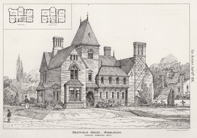 Westfield House, Wimbledon (metszet) alkotó: English School