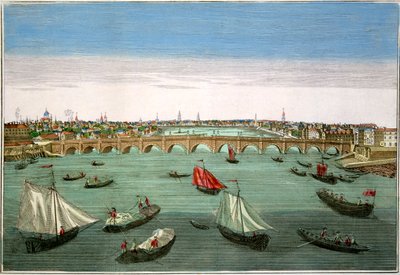 Westminster Bridge, London, 18. század eleje-közepe alkotó: English School