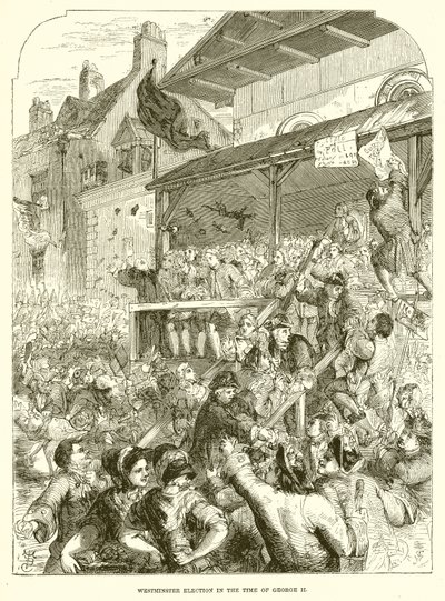 Westminsteri választás II. György idejében alkotó: English School