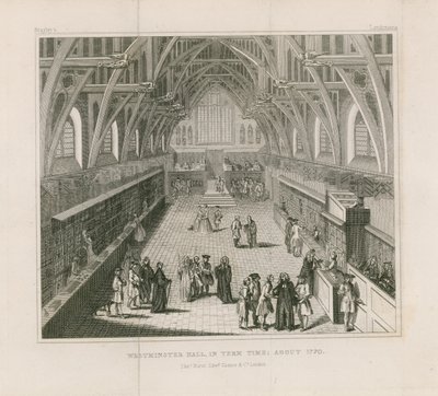 A Westminster Hall termében, 1770 körül alkotó: English School
