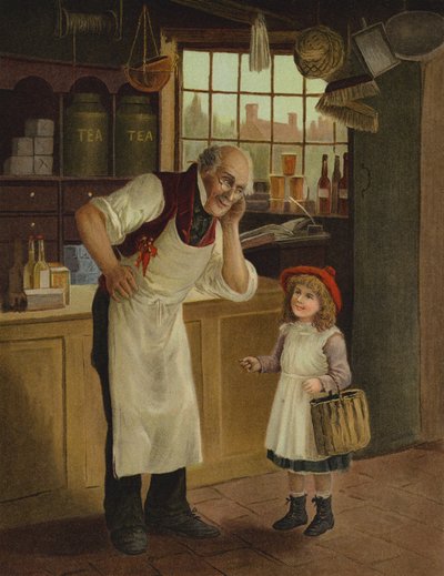 "Mit mondtál, kicsim" (chromolitho) alkotó: English School