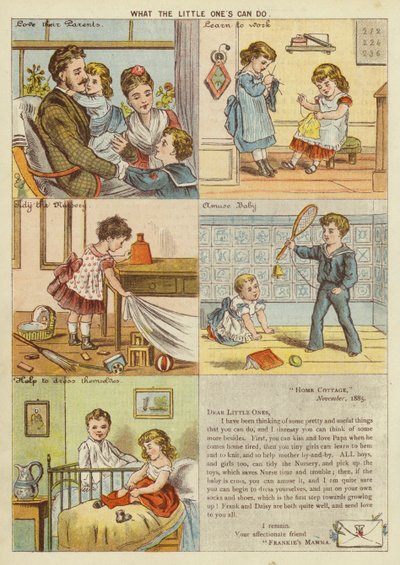 Mit tud a kicsi (chromolitho) alkotó: English School