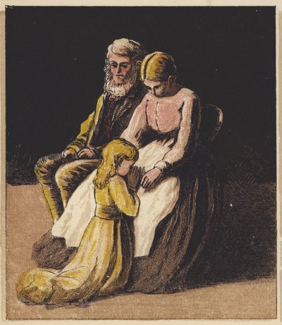 Amikor a kis Fred lefeküdt (színes litho) alkotó: English School