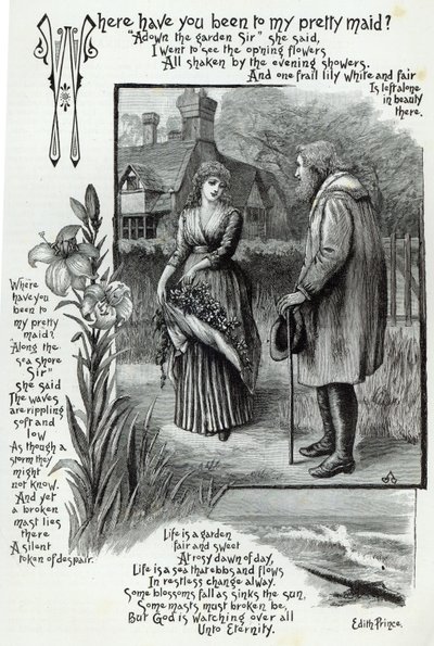 Hol járt az én csinos szobalányomnál, a Szabadidő órából, 1888-ból? alkotó: English School