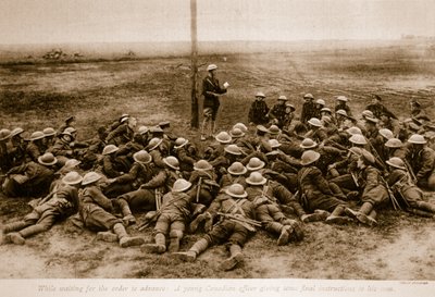 A parancs előrehaladására várva 1914-19 alkotó: English School