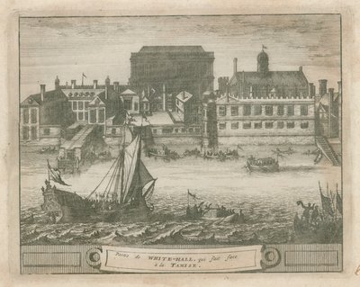 Whitehall a Temze folyótól alkotó: English School