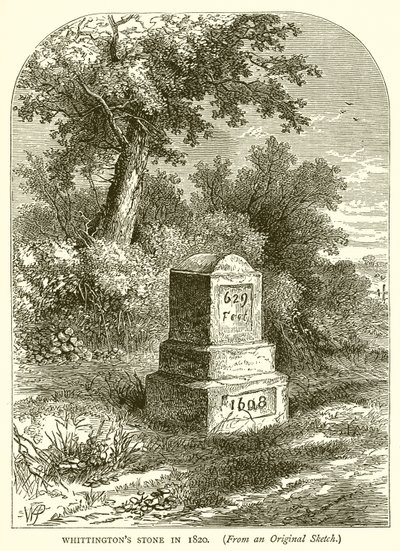 Whittingtons Stone 1820-ban alkotó: English School