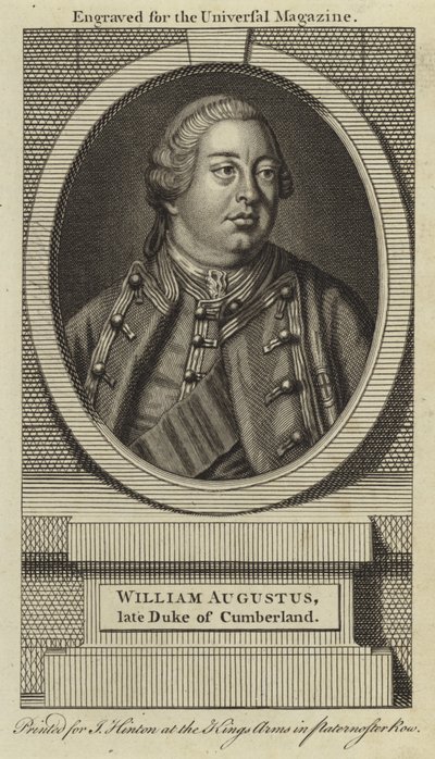William Augustus, Cumberland 1. hercege alkotó: English School