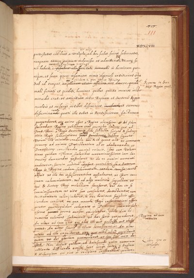 William Camden beszámolója I. Erzsébet uralkodásáról, Cotton MS Faustina III f.111r. alkotó: English School