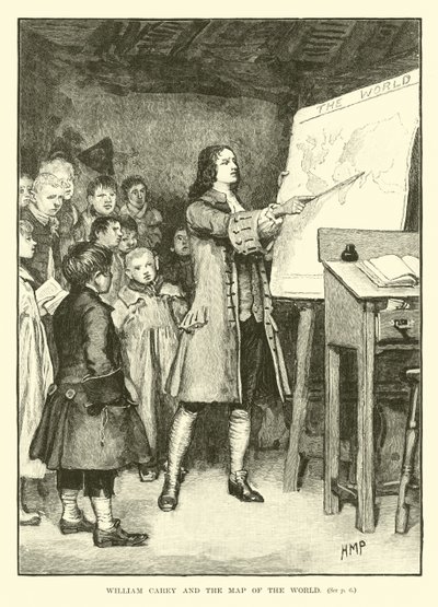 William Carey és a világtérkép alkotó: English School