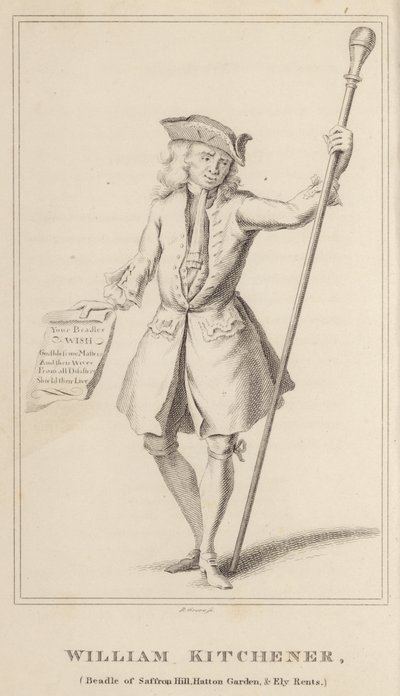 William Kitchener, Beadle of Saffron Hill, Hatton Garden és Ely Rents alkotó: English School