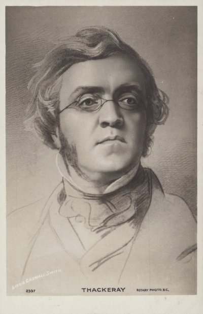 William Makepeace Thackeray (1811-1863), angol regényíró (litho) alkotó: English School