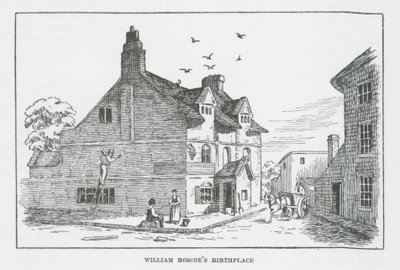 William Roscoe szülőháza (litográfia) alkotó: English School