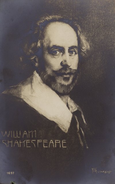William Shakespeare (1564-1616 körül), angol drámaíró és költő (litho) alkotó: English School