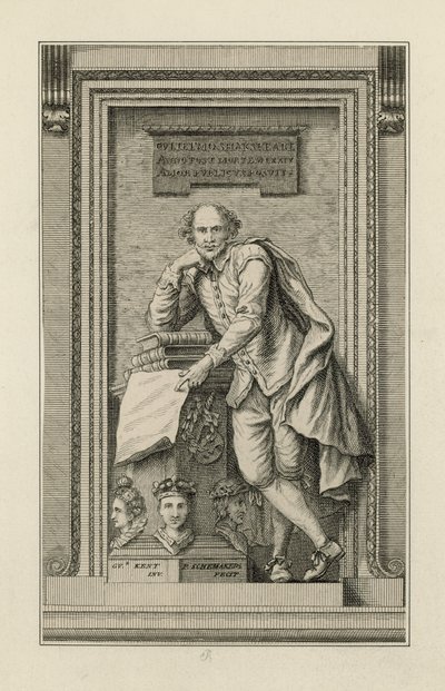 William Shakespeare emlékmű alkotó: English School
