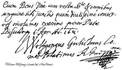 William Wolfgang (Pál gróf: rajnai) alkotó: English School