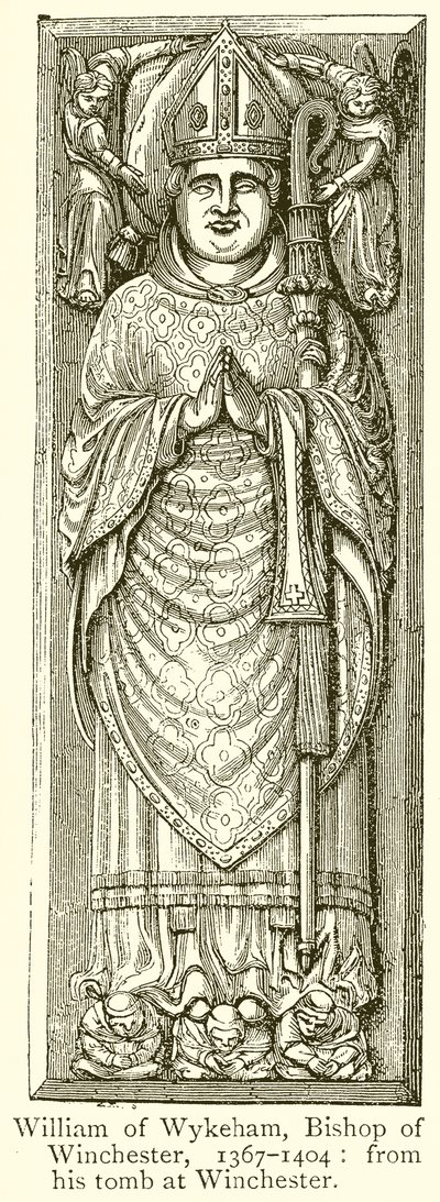 Wykehami Vilmos, Winchester püspöke, 1367-1404 alkotó: English School