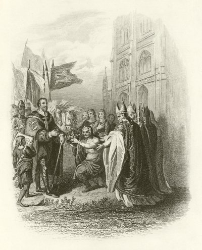 Hódító Vilmos kapja a koronát alkotó: English School