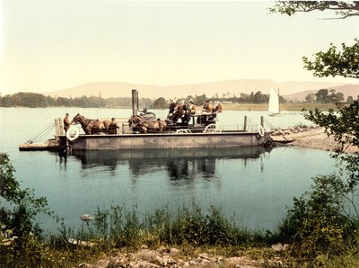 Windermere Steam Ferry (kézzel színezett fotó) alkotó: English School