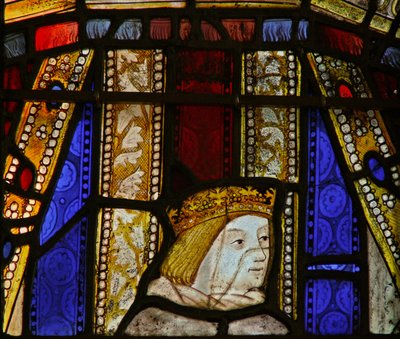 Window Ew, amely V. Edwardot hercegként ábrázolja alkotó: English School