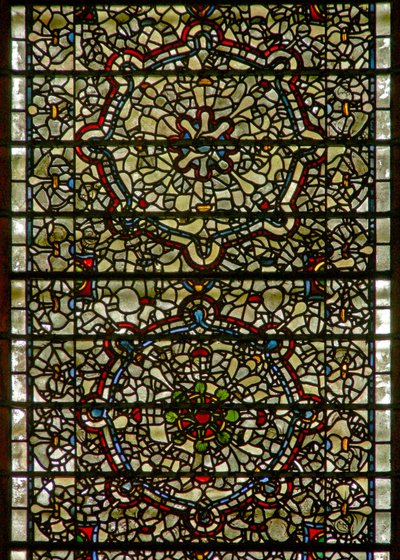 Ablak Five-Sisters grisaille-t ábrázolva alkotó: English School