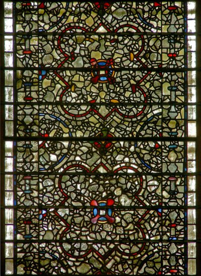 Ablak Five-Sisters grisaille-t ábrázolva alkotó: English School