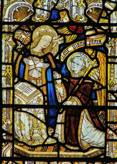 Az Angyali üdvözletet ábrázoló ablak alkotó: English School