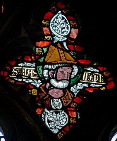 Az n-5-ös ablak Szent Blaise-t ábrázolja alkotó: English School