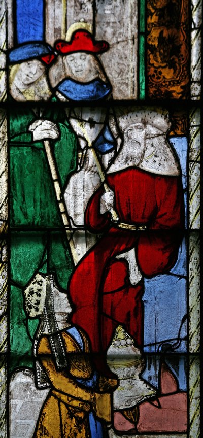 Az n5 ablak Salamont és Sábát ábrázolja alkotó: English School