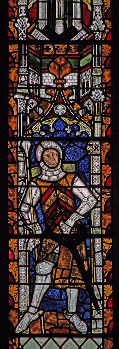 Gilbert II de Clare-t ábrázoló s4 ablak alkotó: English School