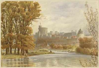 Windsori kastély a Temzétől alkotó: English School