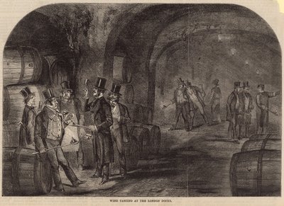 Borkóstoló a London Docksban alkotó: English School