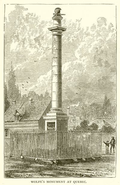 Wolfes-emlékmű Quebecben alkotó: English School