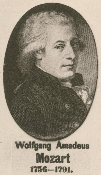 Wolfgang Amadeus Mozart (mélynyomás) alkotó: English School