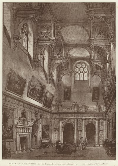 Wollaton Hall, Notts (litho) alkotó: English School