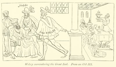 Wolsey átadja a Nagy Pecsétet alkotó: English School