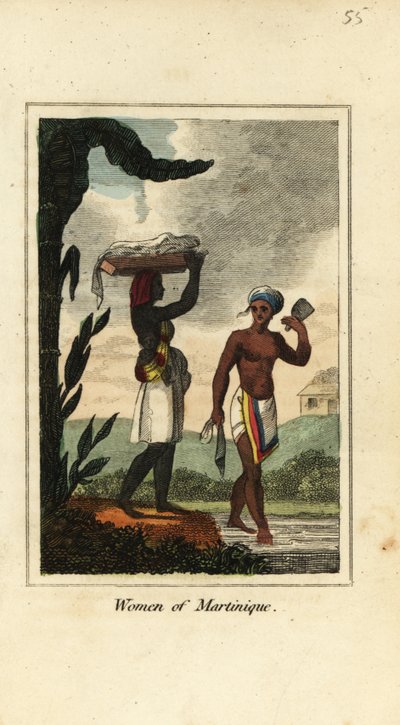 Martinique-i nők, Antillák, Nyugat-Indiák alkotó: English School